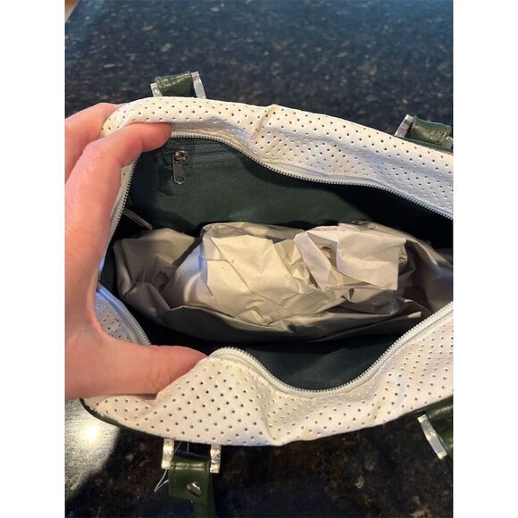 New York Jets NFL Bowler Handbag Green & White Football Fan Gear - Picture 5 of 5